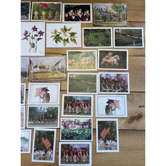 Lot of 32 Colonial Williamsburg VA Blank Greeting Cards. Flowers. Scenery. Etc. - Picture 3 of 3
